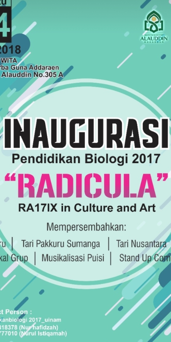 Gambar Jurusan Pendidikan Biologi Angkatan 2017 Gelar Inaugurasi